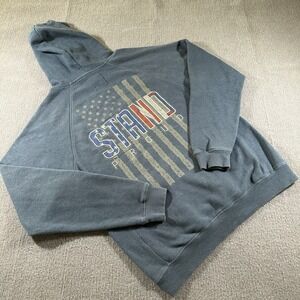 Stand‎ Proud American Flag USA Patriotic Army Military Pullover Large Hoodie